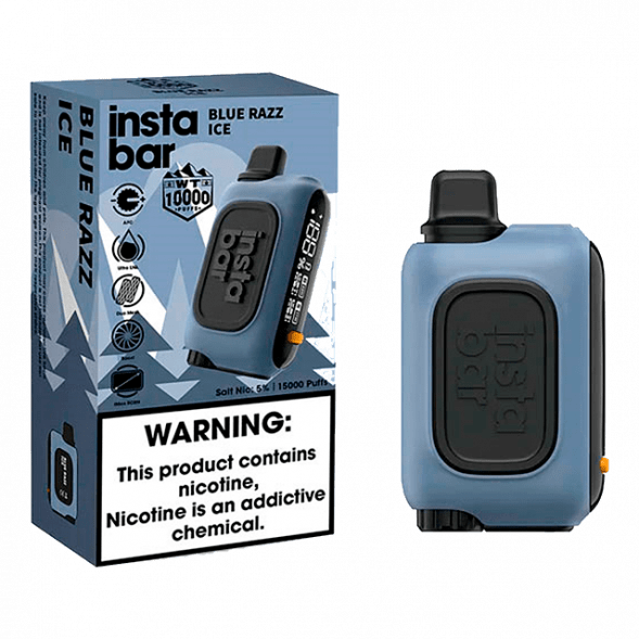 PLONQ INSTABAR WT - Голубая Малина (Blue Razz Ice, 10000 затяжек) купить в Екатеринбурге