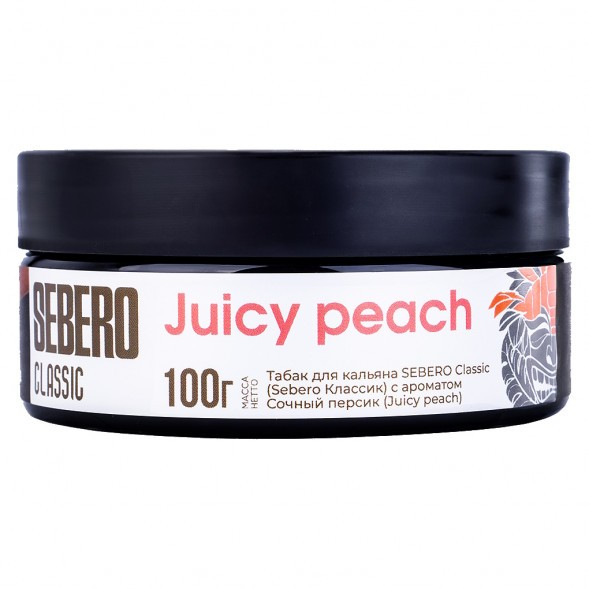 Табак Sebero - Juicy Peach (Сочный Персик, 100 грамм) купить в Екатеринбурге
