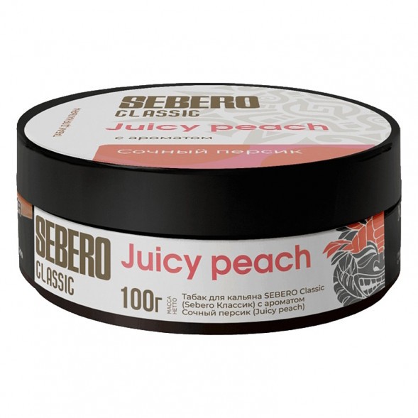 Табак Sebero - Juicy Peach (Сочный Персик, 100 грамм) купить в Екатеринбурге