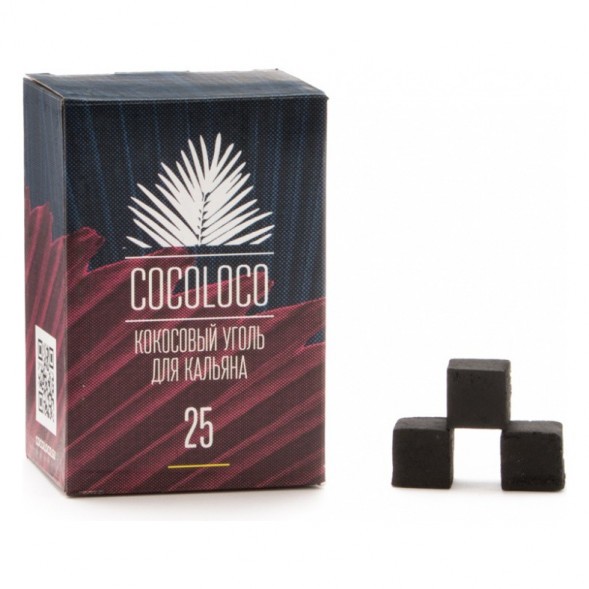 Уголь CocoLoco (25 мм, 72 кубика) купить в Екатеринбурге