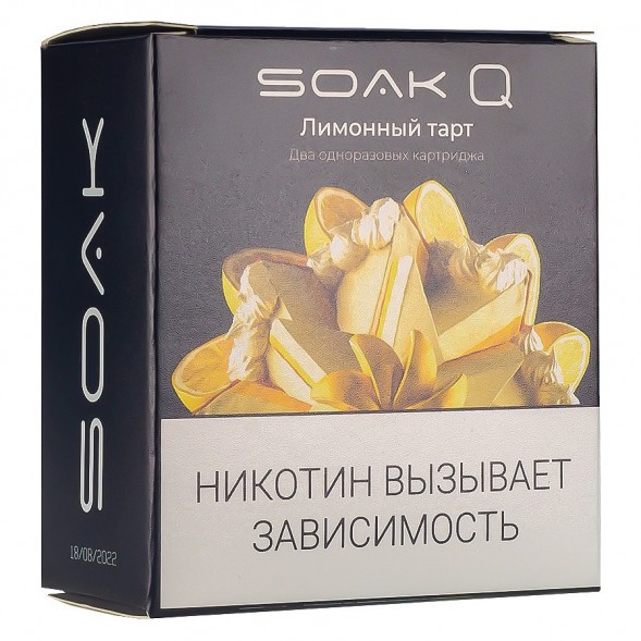 Картридж SOAK Q - Лимонный Тарт (1500 затяжек х 2 шт.) купить в Екатеринбурге