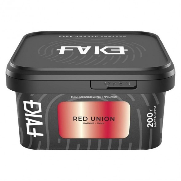 Табак FAKE - Red Union (Малина и Личи, 200 грамм) купить в Екатеринбурге