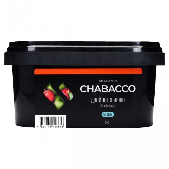 Смесь Chabacco MEDIUM - Double Apple (Двойное Яблоко, 200 грамм) купить в Екатеринбурге