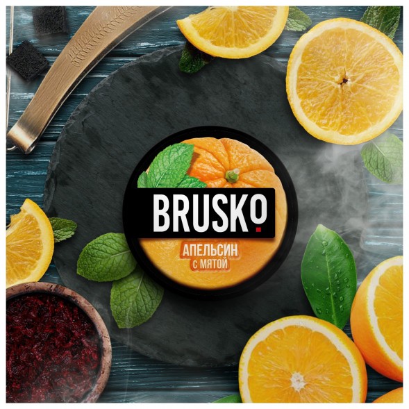 Смесь Brusko Medium - Апельсин с Мятой (50 грамм) купить в Екатеринбурге