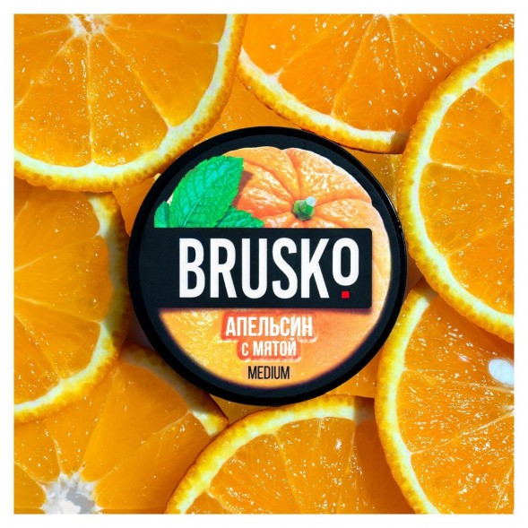 Смесь Brusko Medium - Апельсин с Мятой (50 грамм) купить в Екатеринбурге