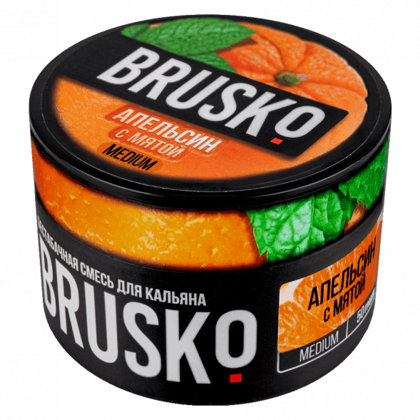 Смесь Brusko Medium - Апельсин с Мятой (50 грамм) купить в Екатеринбурге